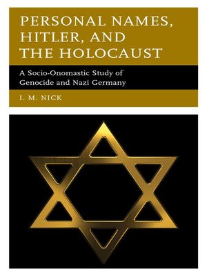 cover image of Personal Names, Hitler, and the Holocaust